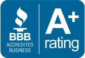 BBB Accredited Business, A+ rating