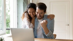 couple happy to see their legal funding came in